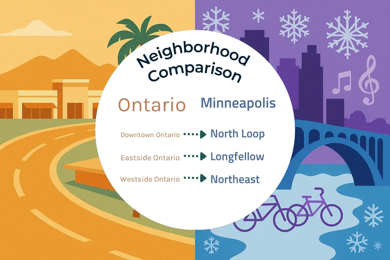Ontario vs Minneapolis Neighborhood Comparison