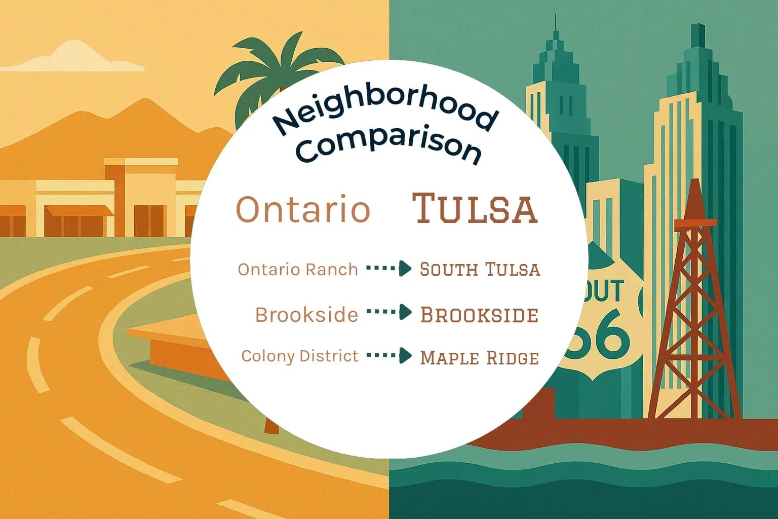 Ontario vs Tulsa Neighborhood Comparison