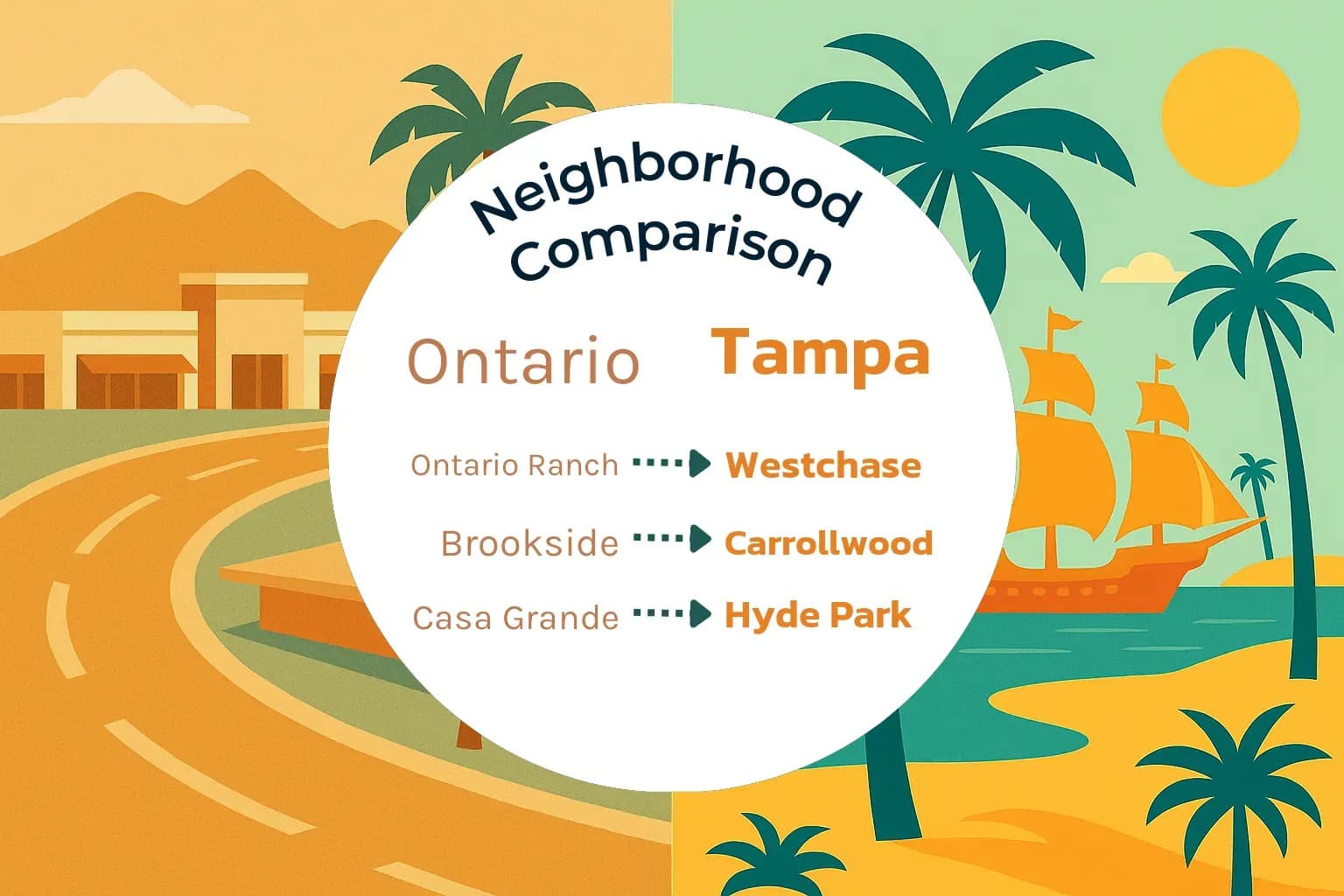 Ontario vs Tampa Neighborhood Comparison