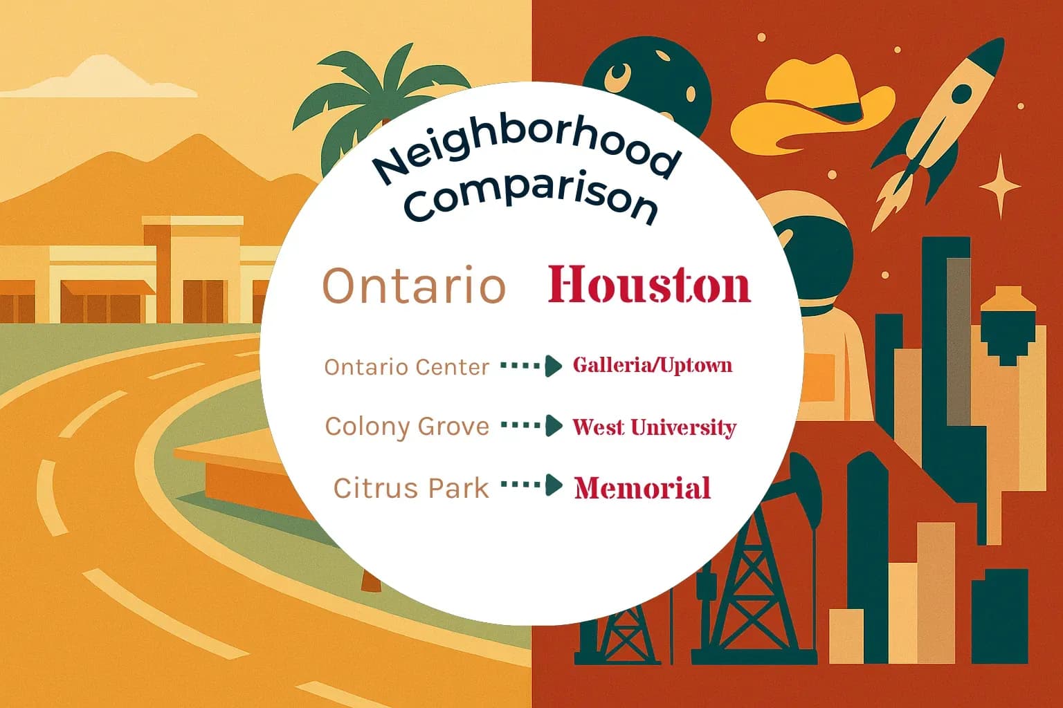 Ontario vs Houston Neighborhood Comparison