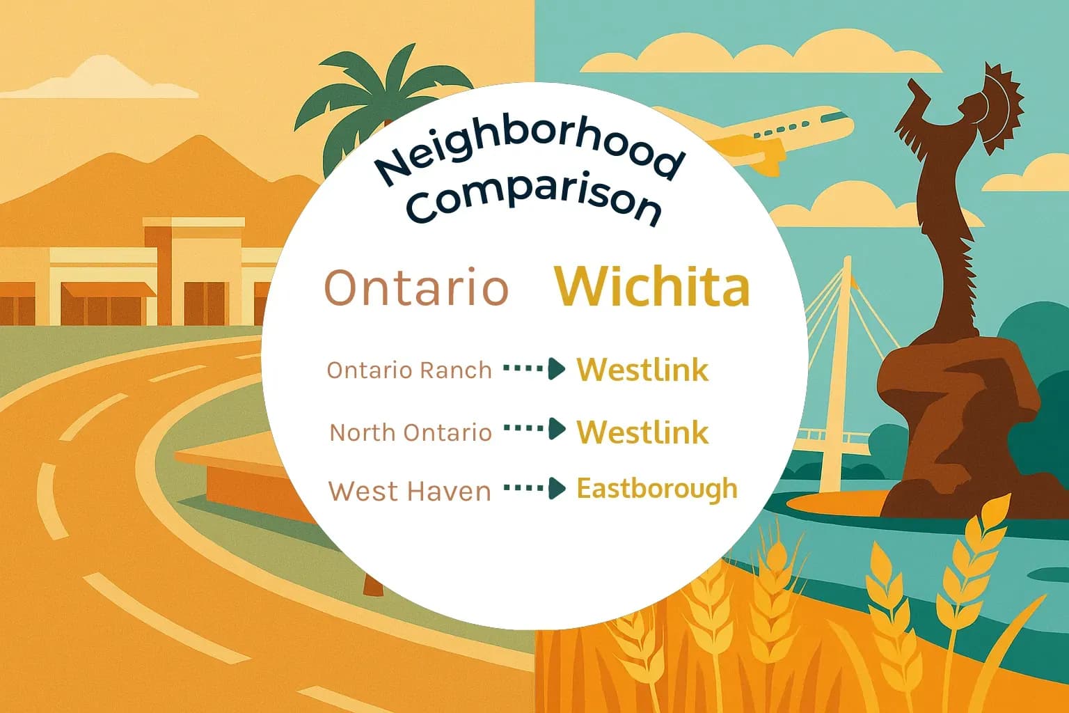 Ontario vs Wichita Neighborhood Comparison
