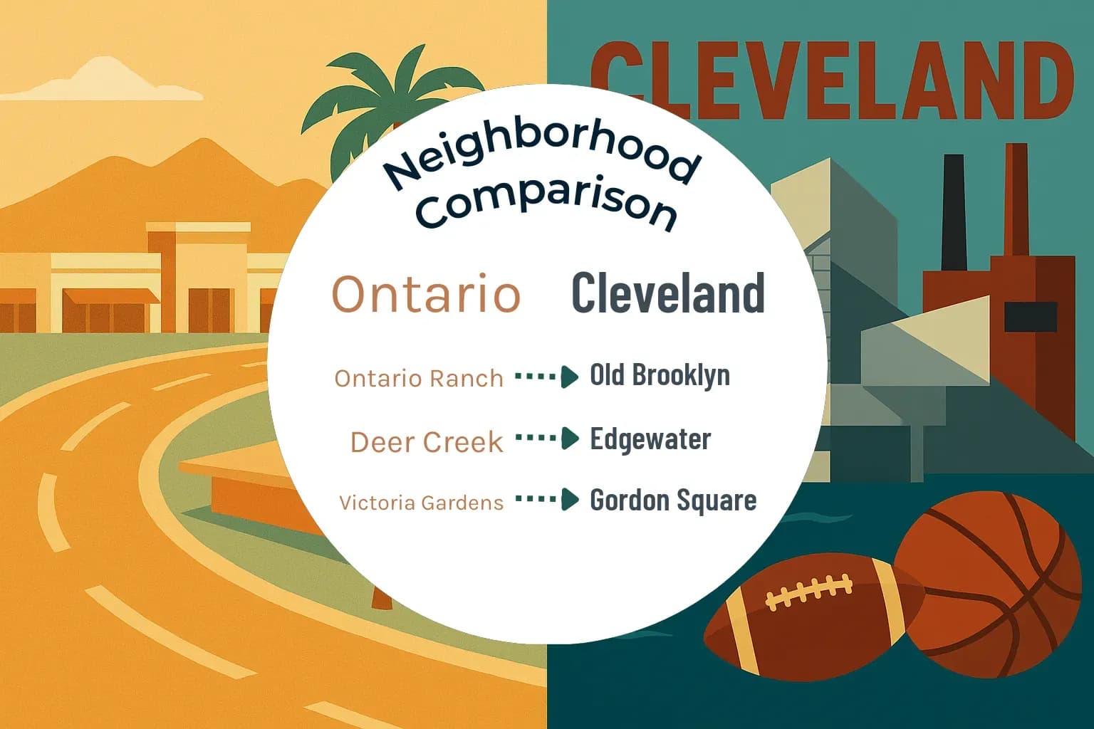 Ontario vs Cleveland Neighborhood Comparison
