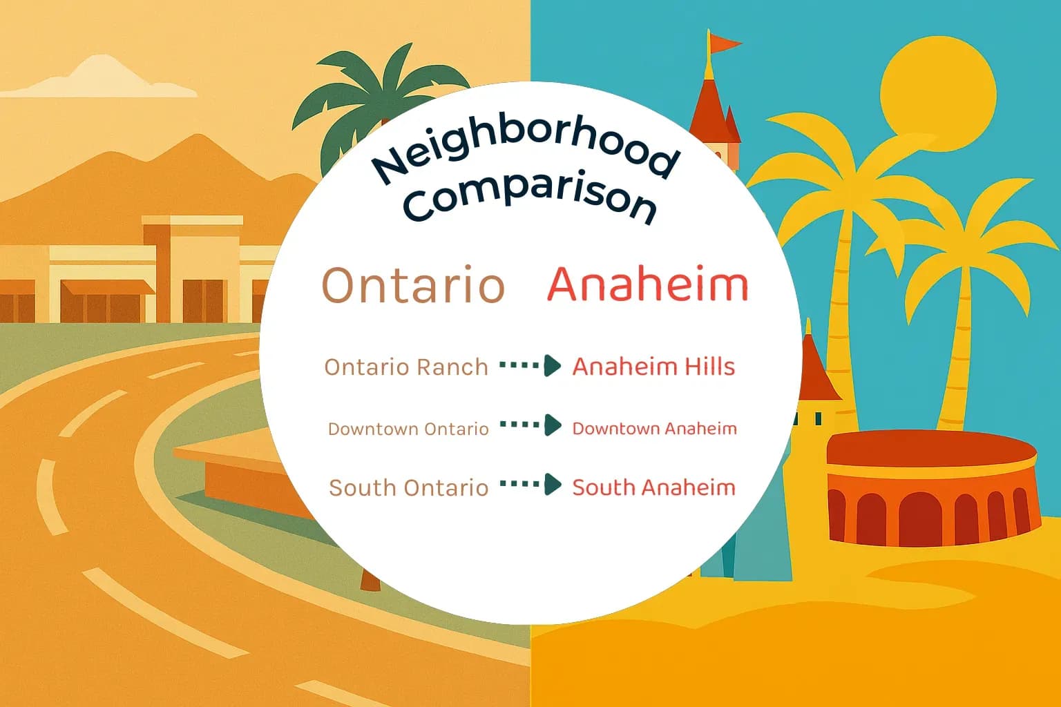 Ontario vs Anaheim Neighborhood Comparison
