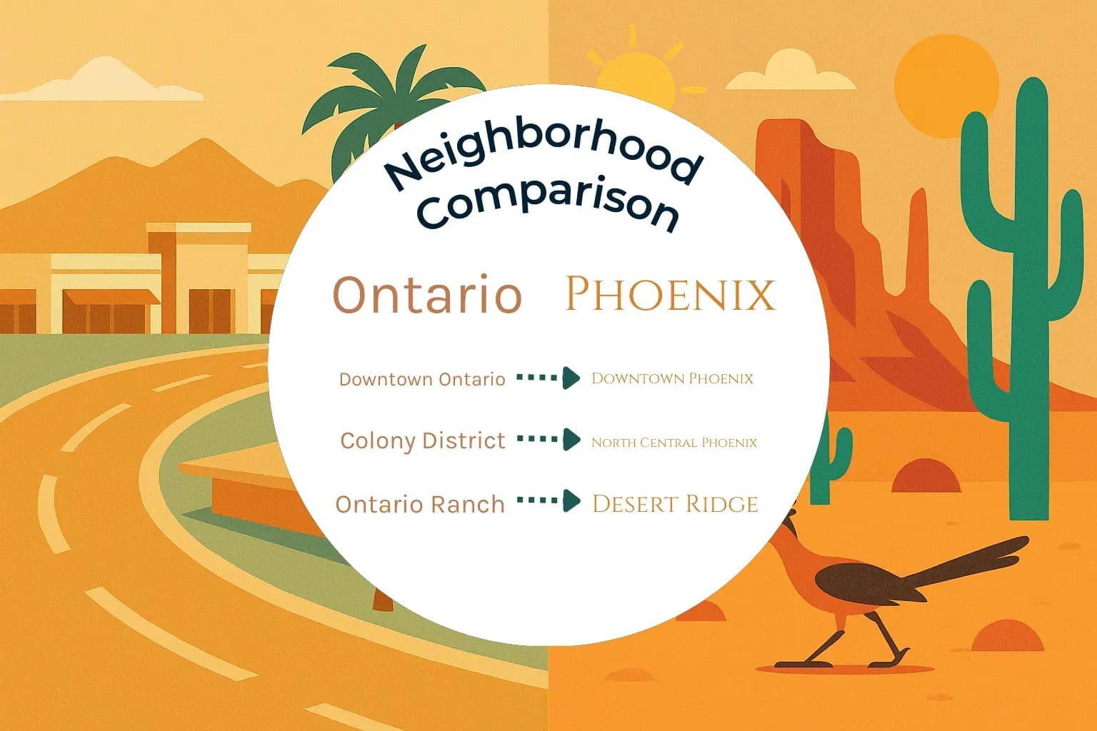 Ontario vs Phoenix Neighborhood Comparison