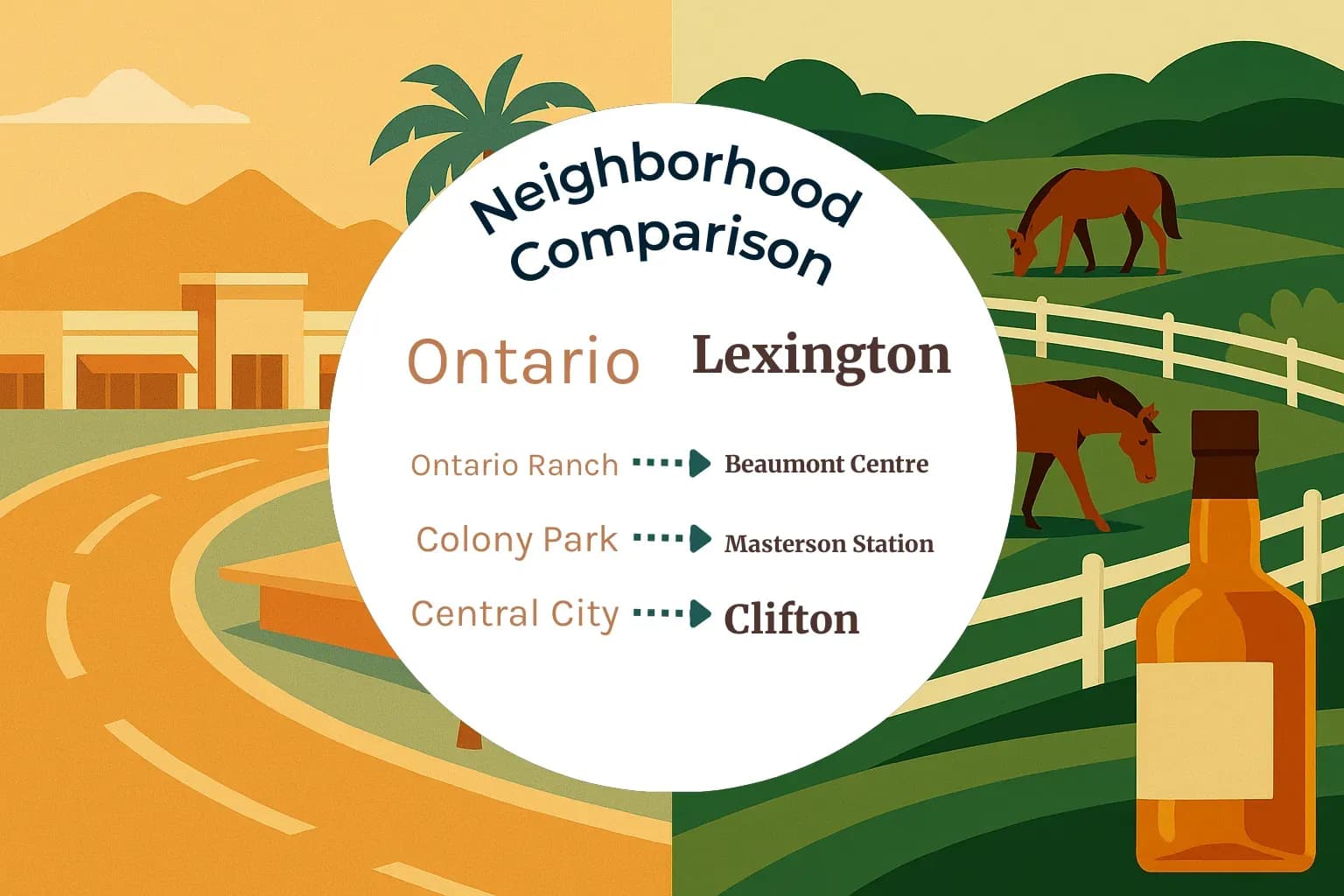 Ontario vs Lexington Neighborhood Comparison