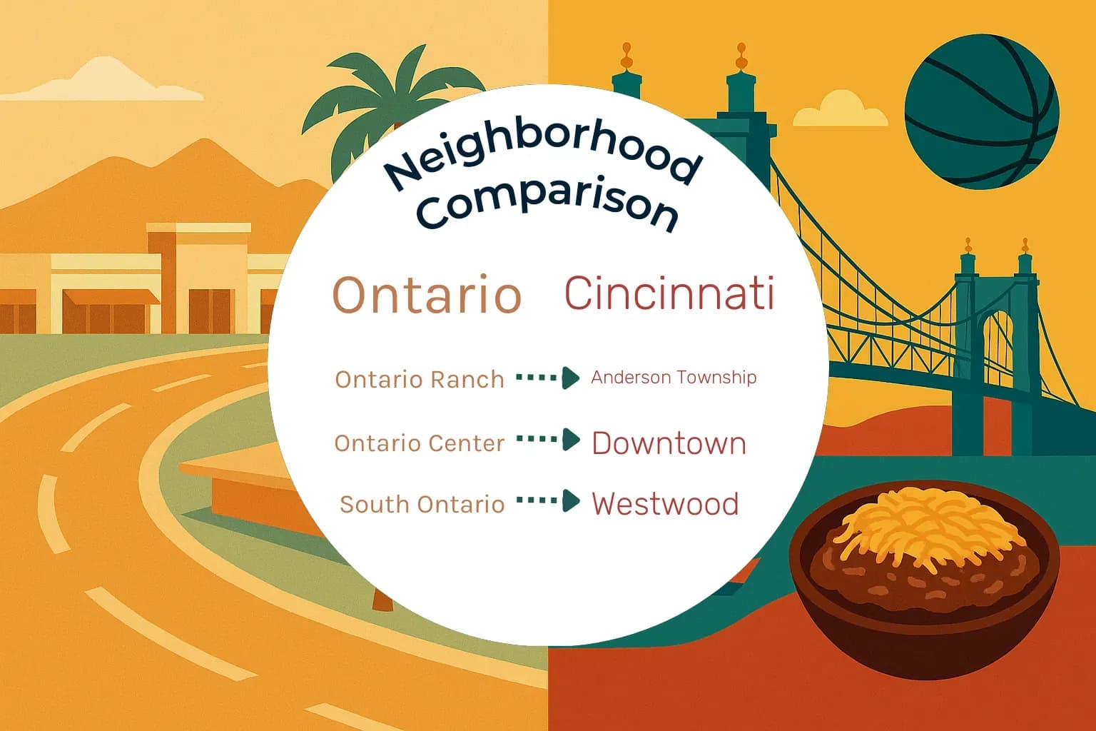 Ontario vs Cincinnati Neighborhood Comparison