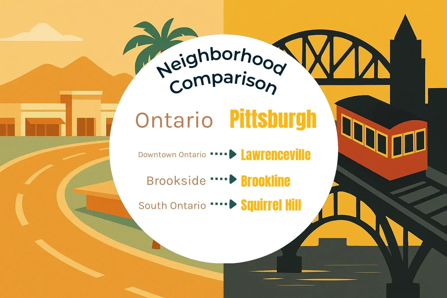 Ontario vs Pittsburgh Neighborhood Comparison