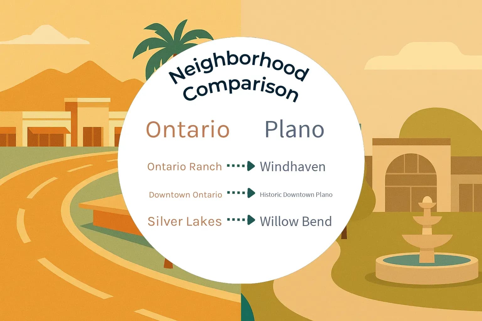 Ontario vs Plano Neighborhood Comparison