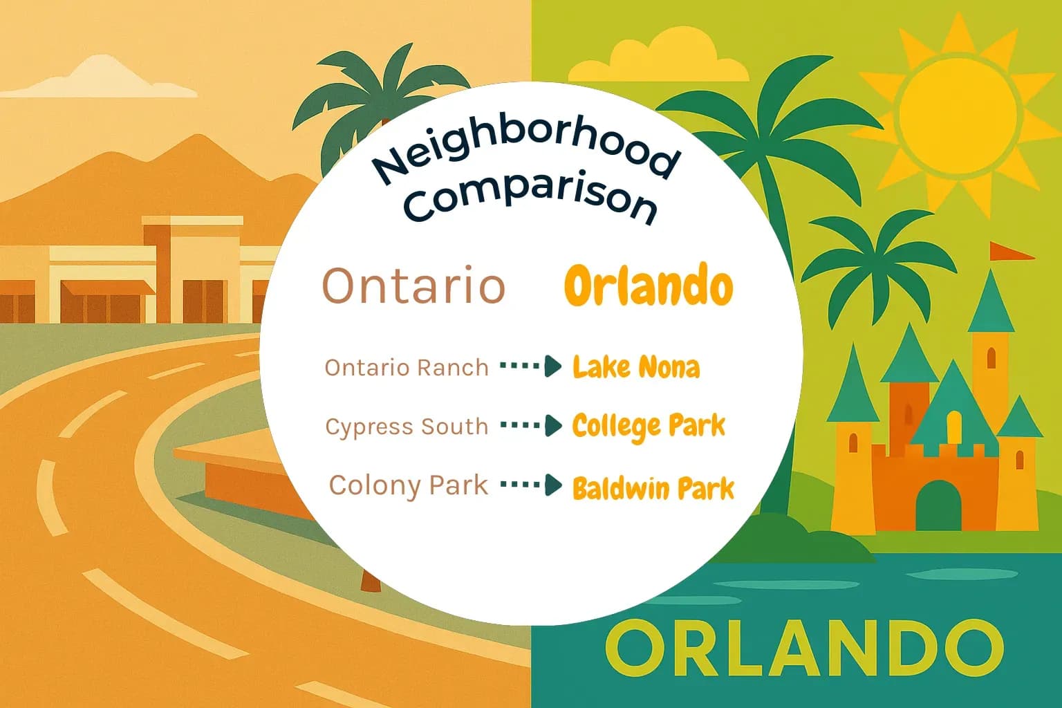 Ontario vs Orlando Neighborhood Comparison