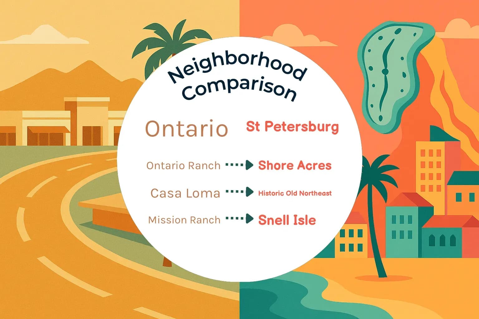 Ontario vs St. Petersburg Neighborhood Comparison