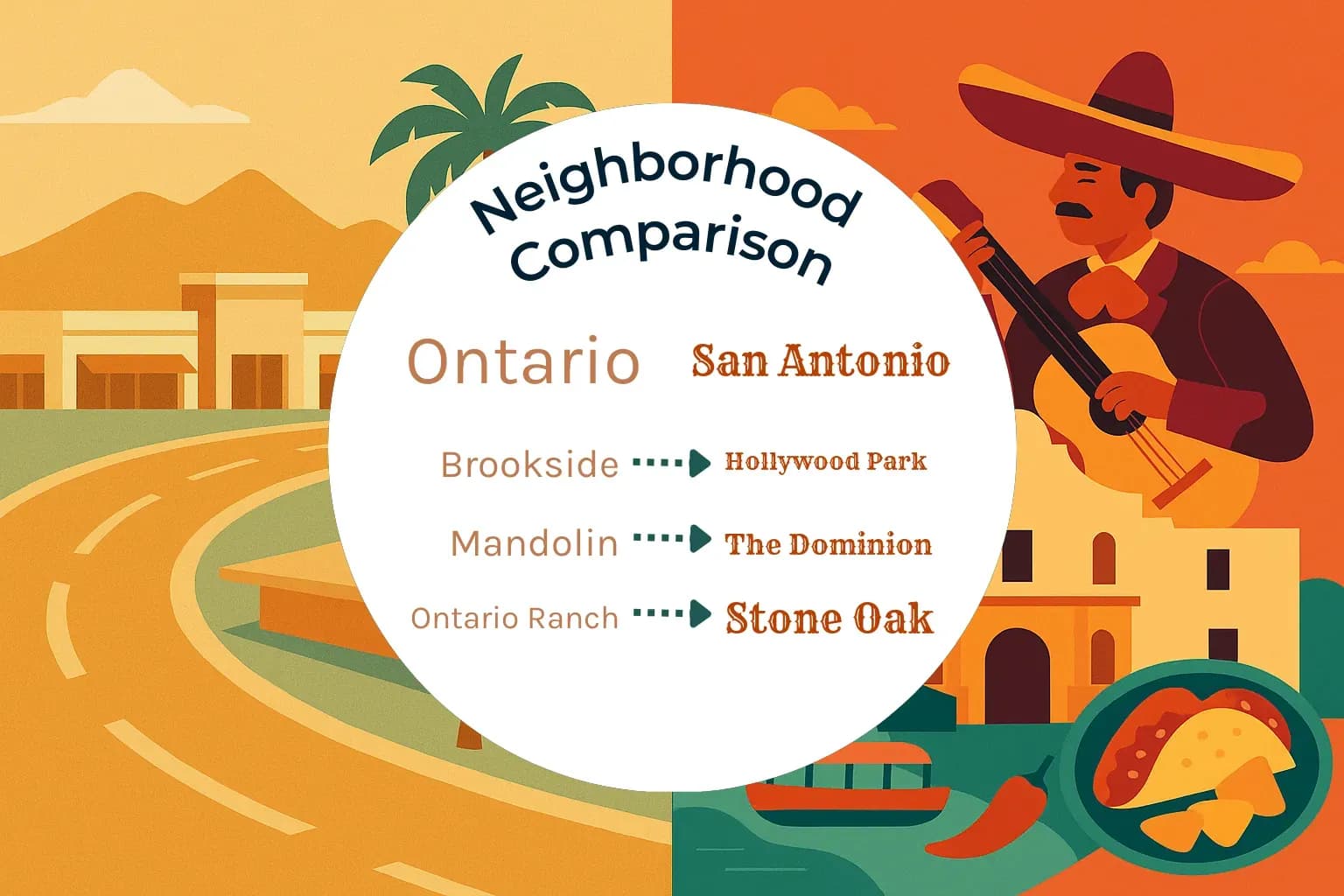 Ontario vs San Antonio Neighborhood Comparison