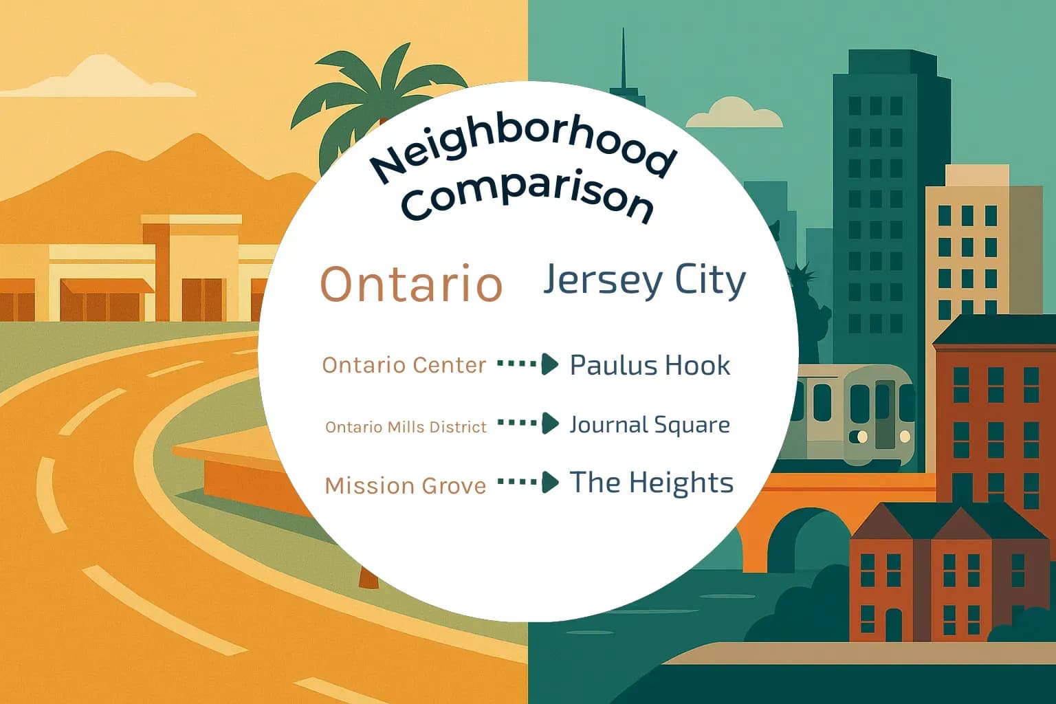 Ontario vs Jersey City Neighborhood Comparison