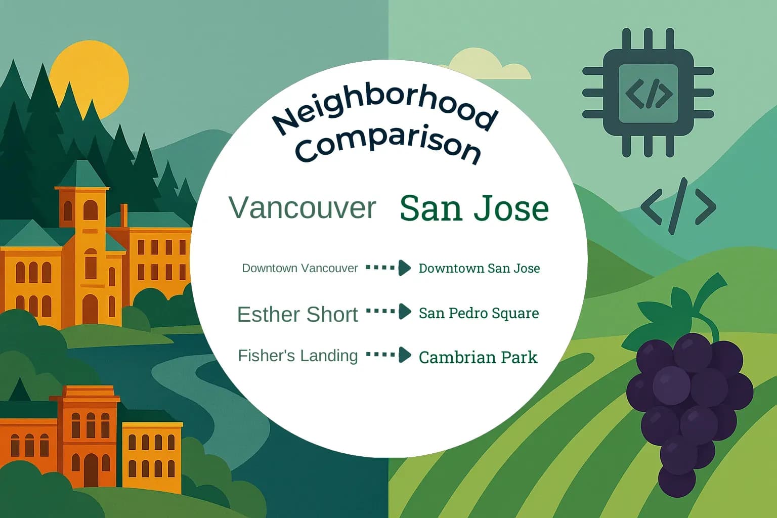Vancouver vs San Jose Neighborhood Comparison
