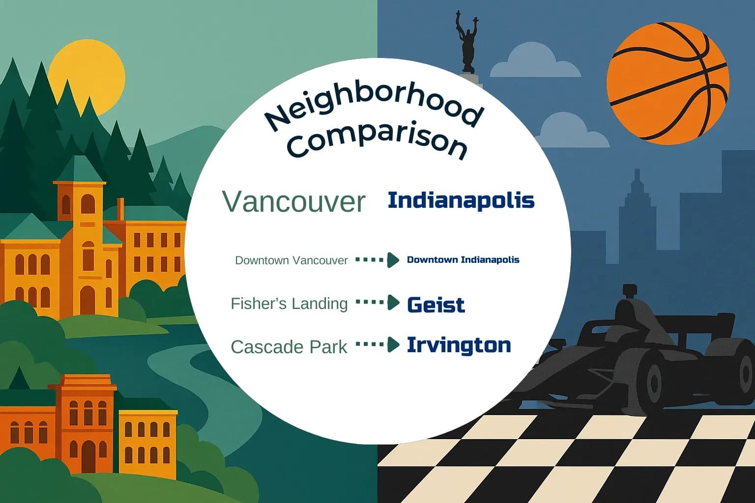 Vancouver vs Indianapolis Neighborhood Comparison