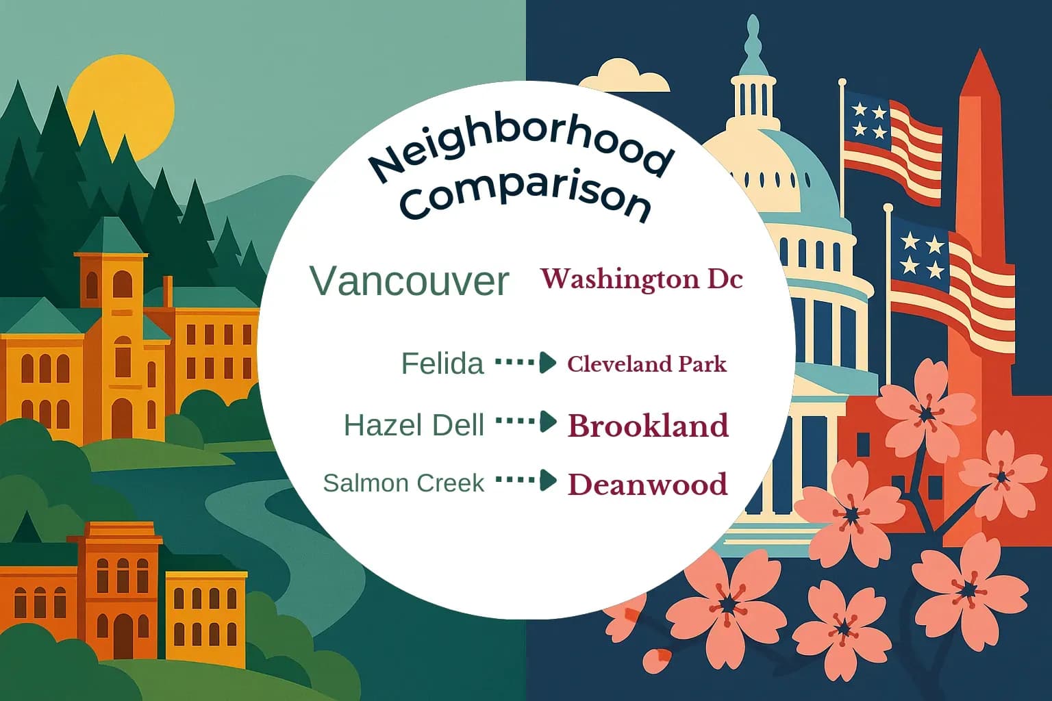 Vancouver vs Washington DC Neighborhood Comparison