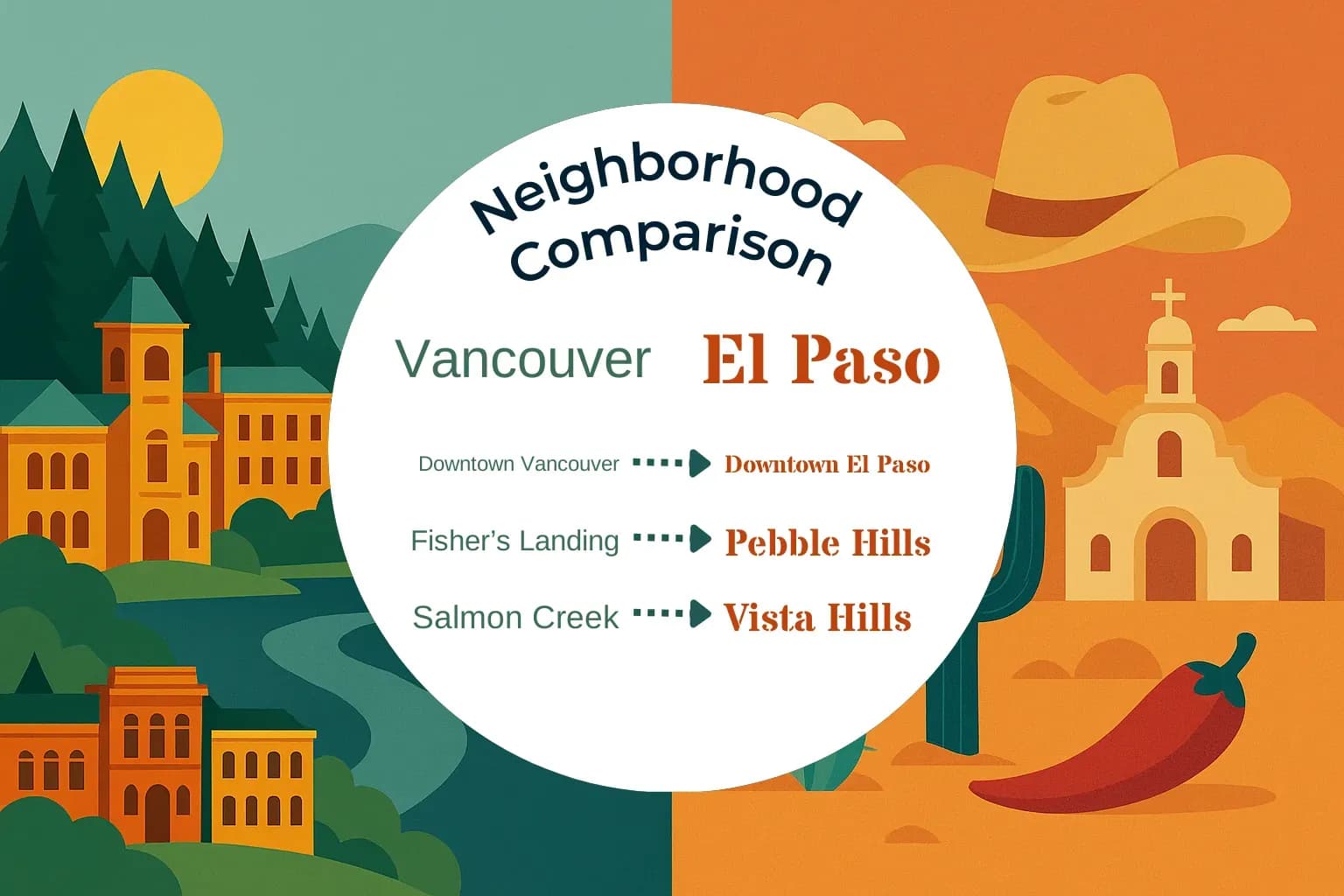 Vancouver vs El Paso Neighborhood Comparison