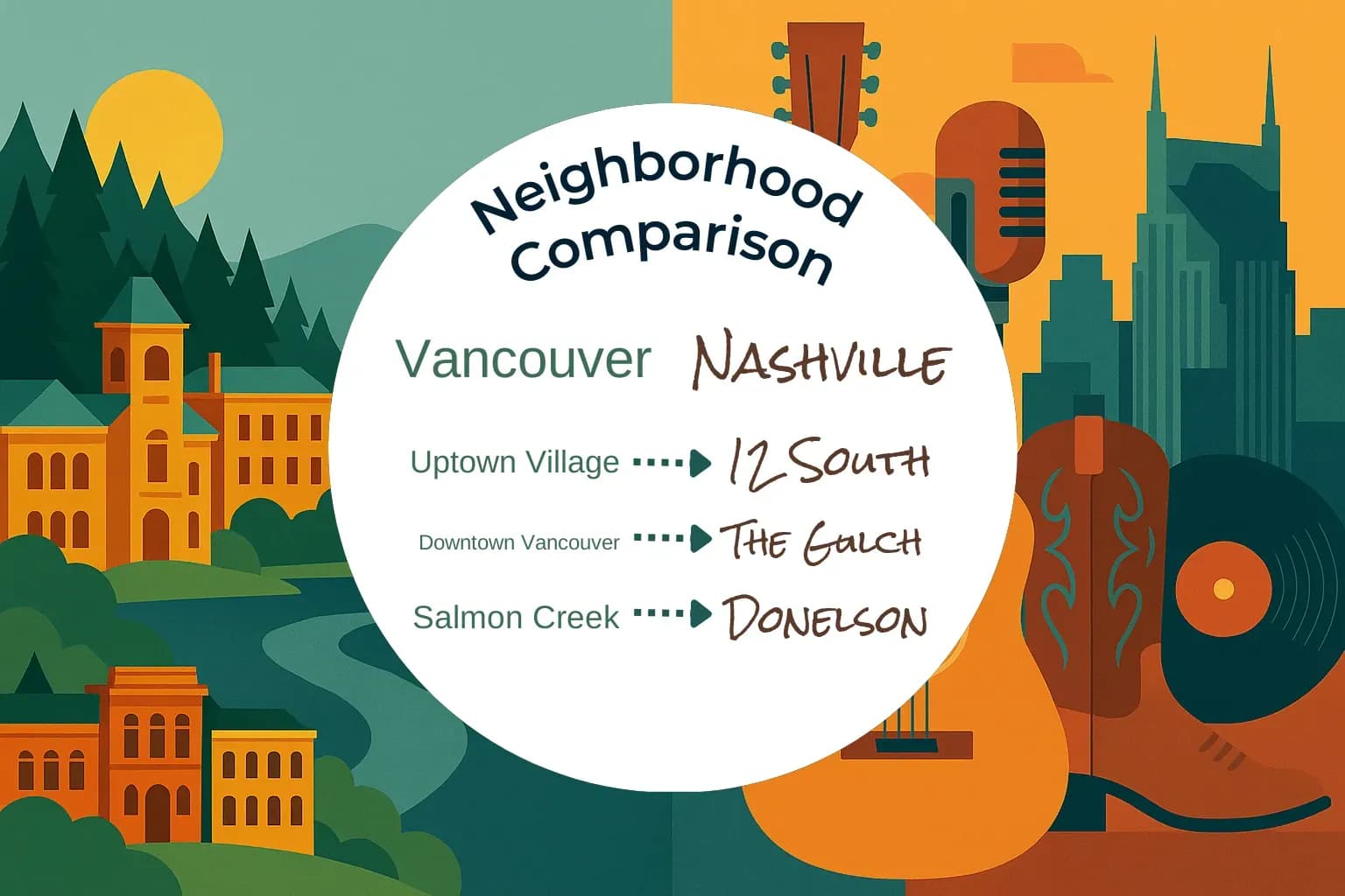 Vancouver vs Nashville Neighborhood Comparison