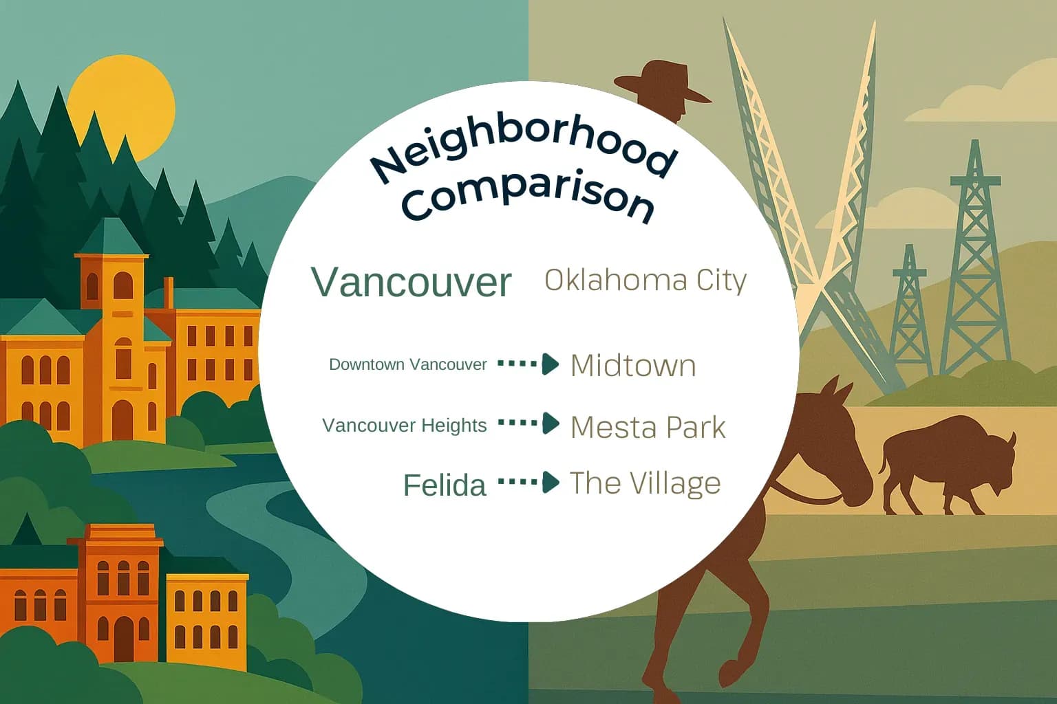 Vancouver vs Oklahoma City Neighborhood Comparison