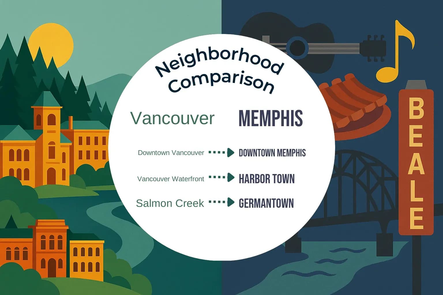 Vancouver vs Memphis Neighborhood Comparison