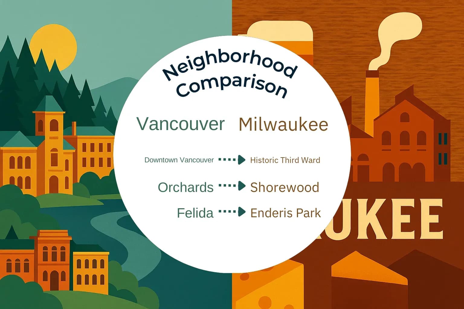 Vancouver vs Milwaukee Neighborhood Comparison