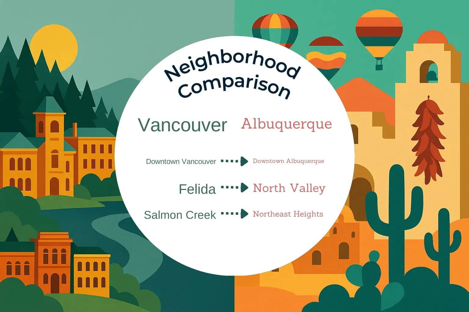 Vancouver vs Albuquerque Neighborhood Comparison