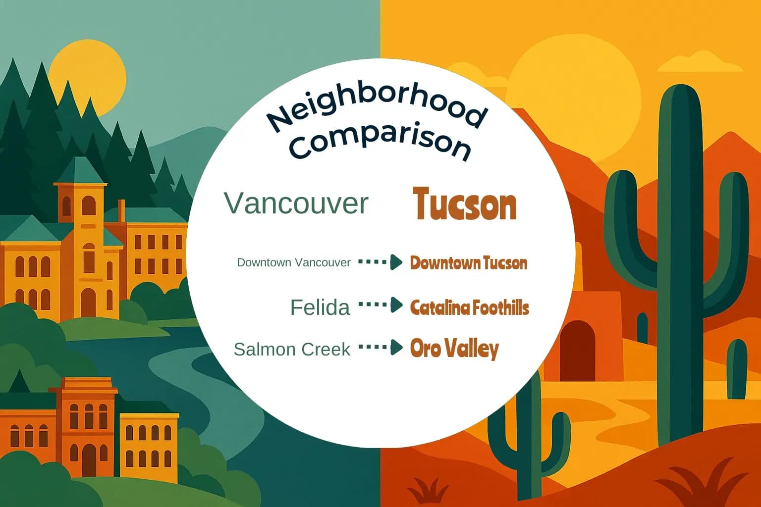 Vancouver vs Tucson Neighborhood Comparison