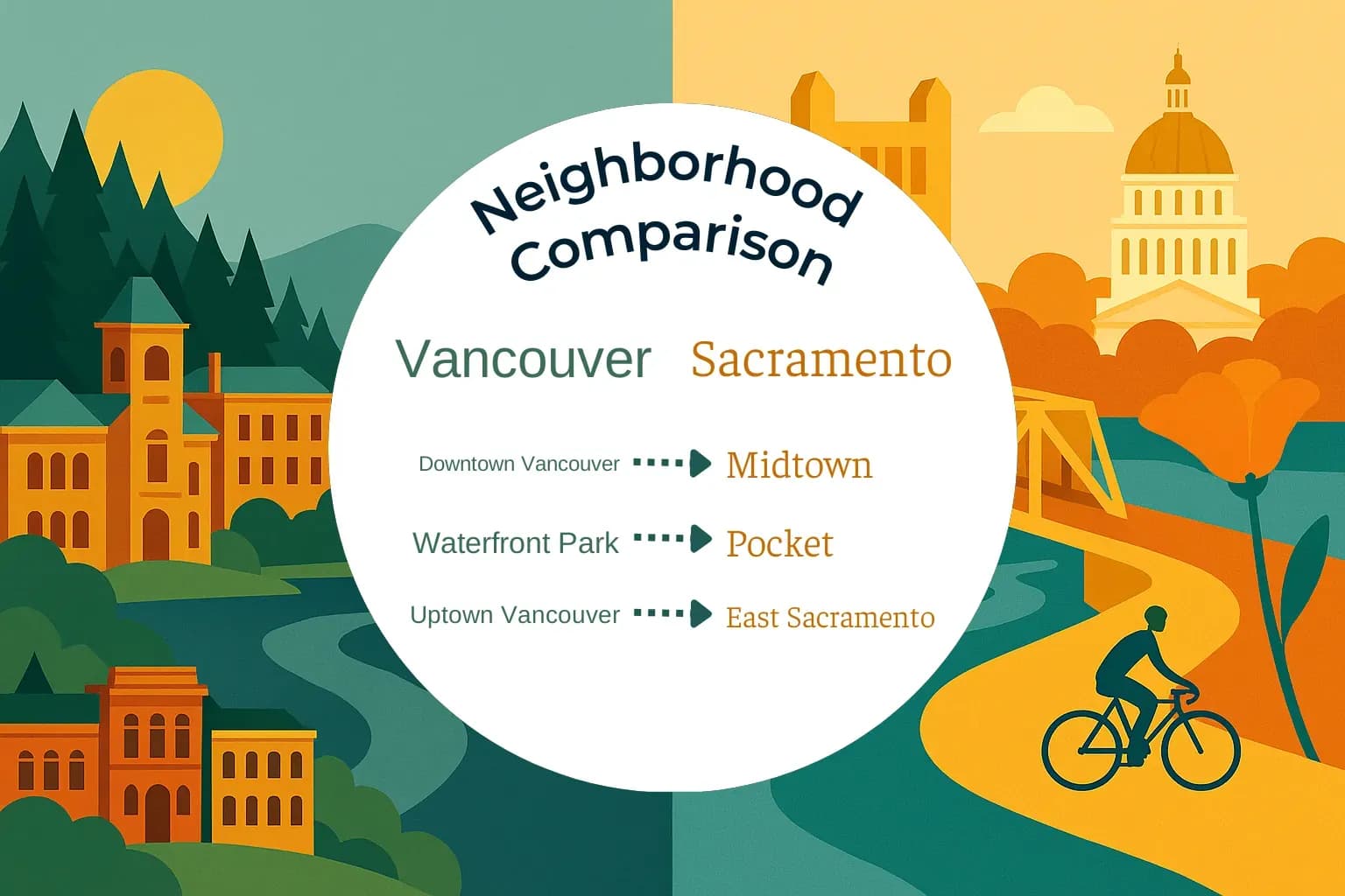 Vancouver vs Sacramento Neighborhood Comparison