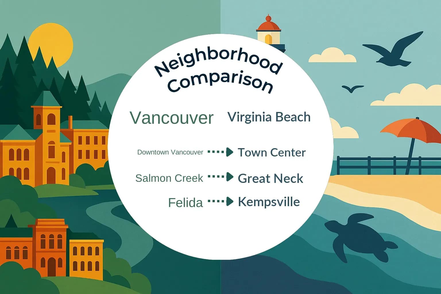 Vancouver vs Virginia Beach Neighborhood Comparison