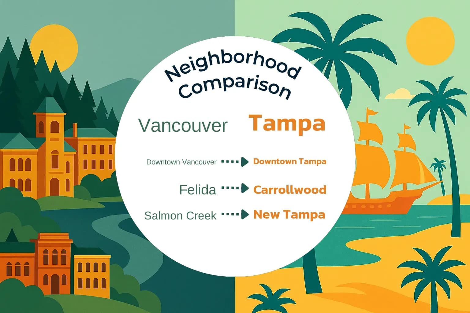 Vancouver vs Tampa Neighborhood Comparison