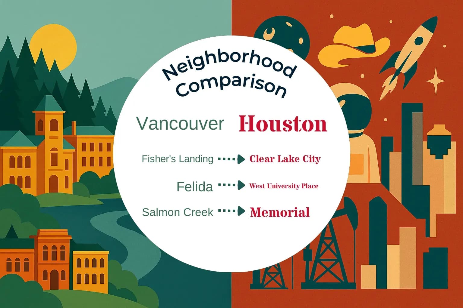Vancouver vs Houston Neighborhood Comparison