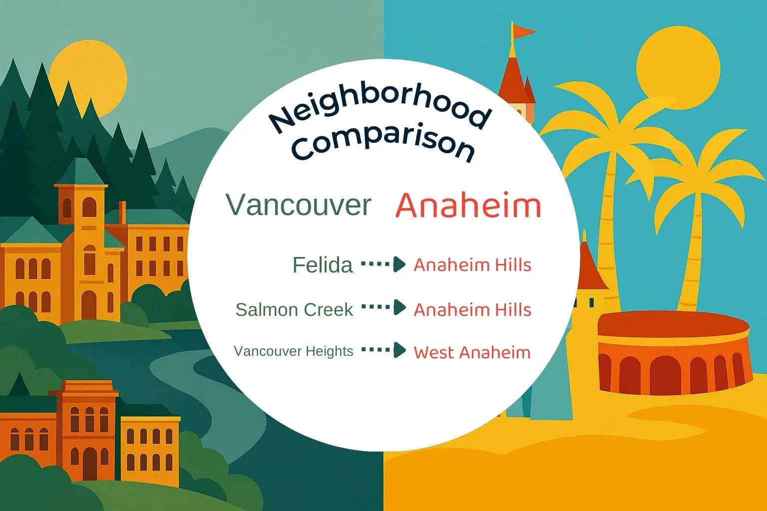 Vancouver vs Anaheim Neighborhood Comparison