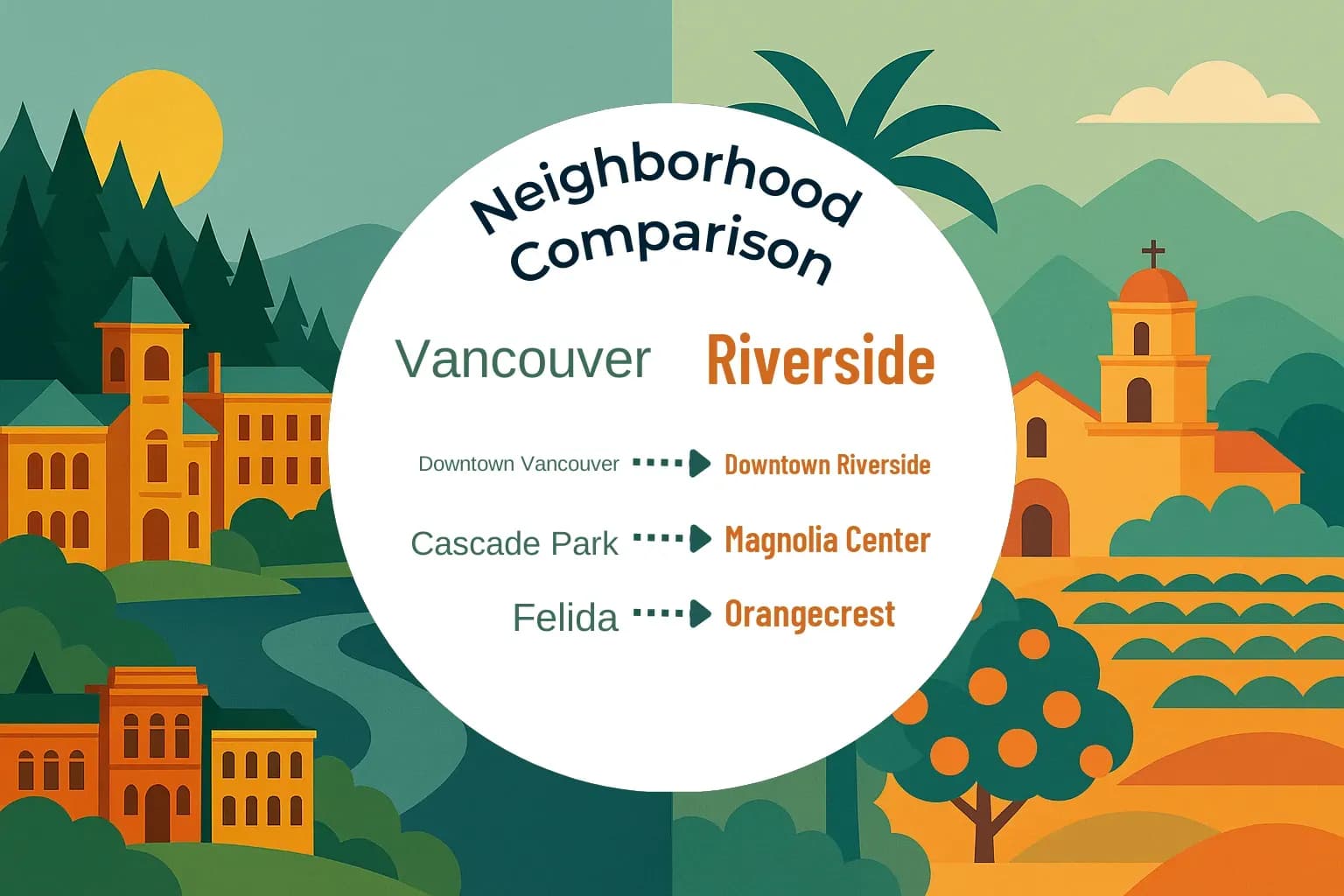 Vancouver vs Riverside Neighborhood Comparison