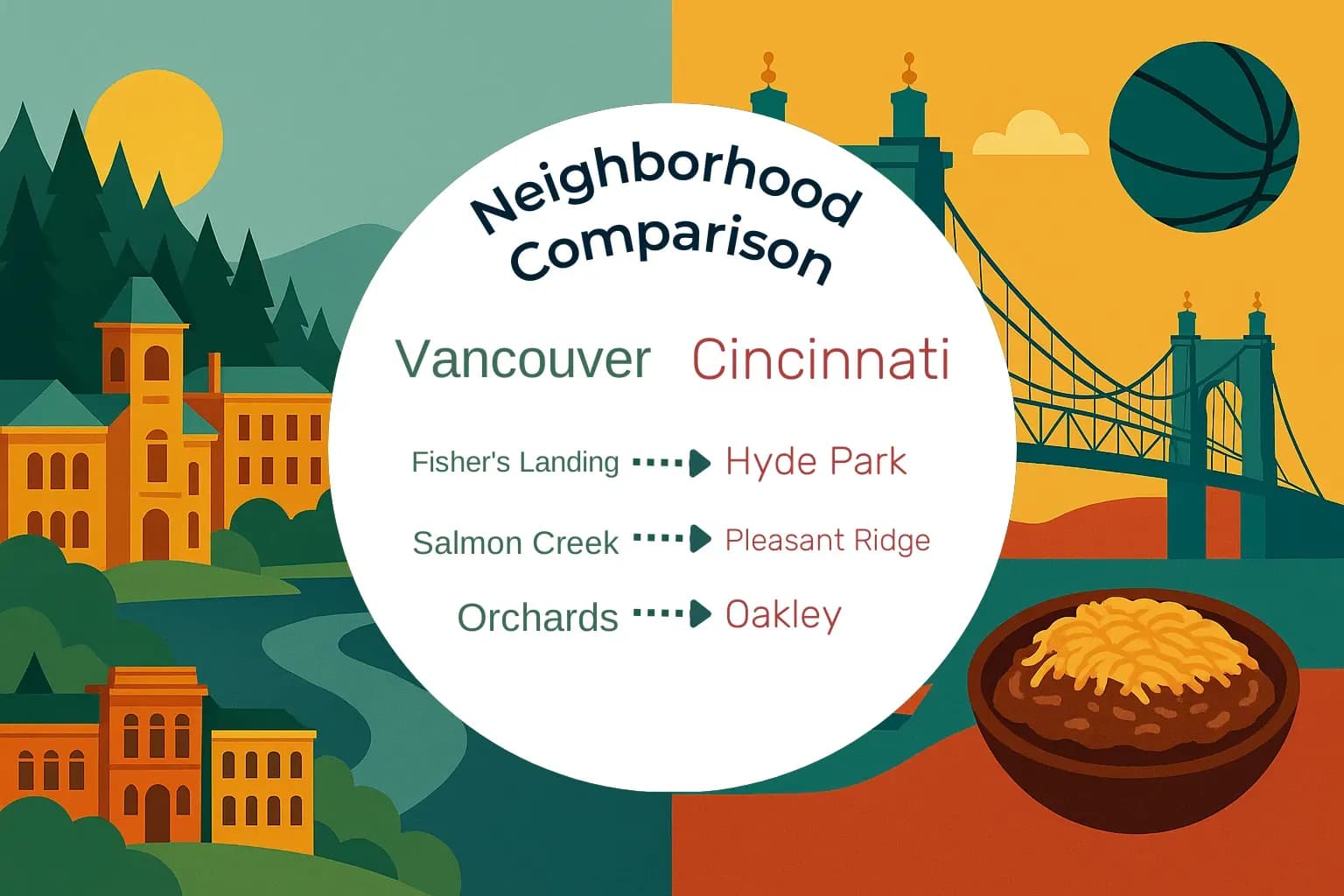 Vancouver vs Cincinnati Neighborhood Comparison