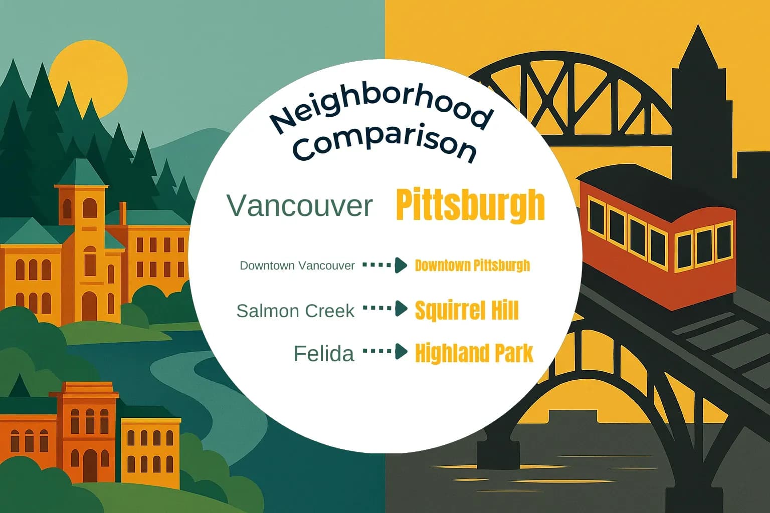 Vancouver vs Pittsburgh Neighborhood Comparison