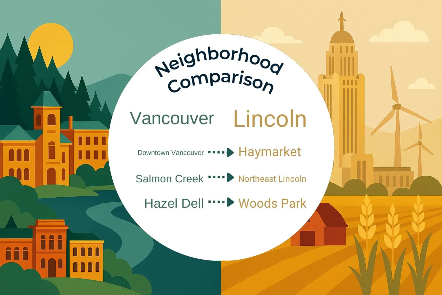 Vancouver vs Lincoln Neighborhood Comparison
