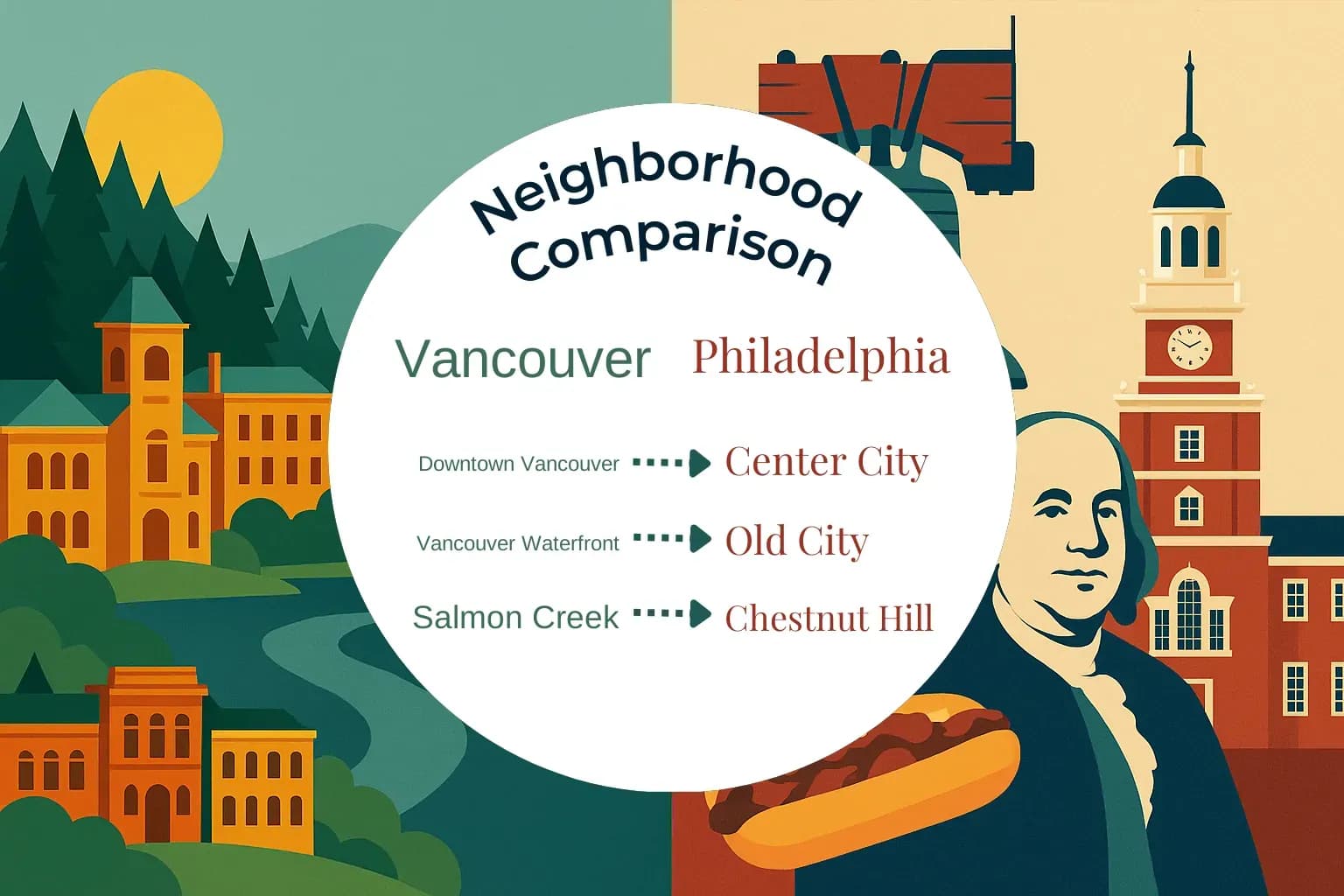 Vancouver vs Philadelphia Neighborhood Comparison