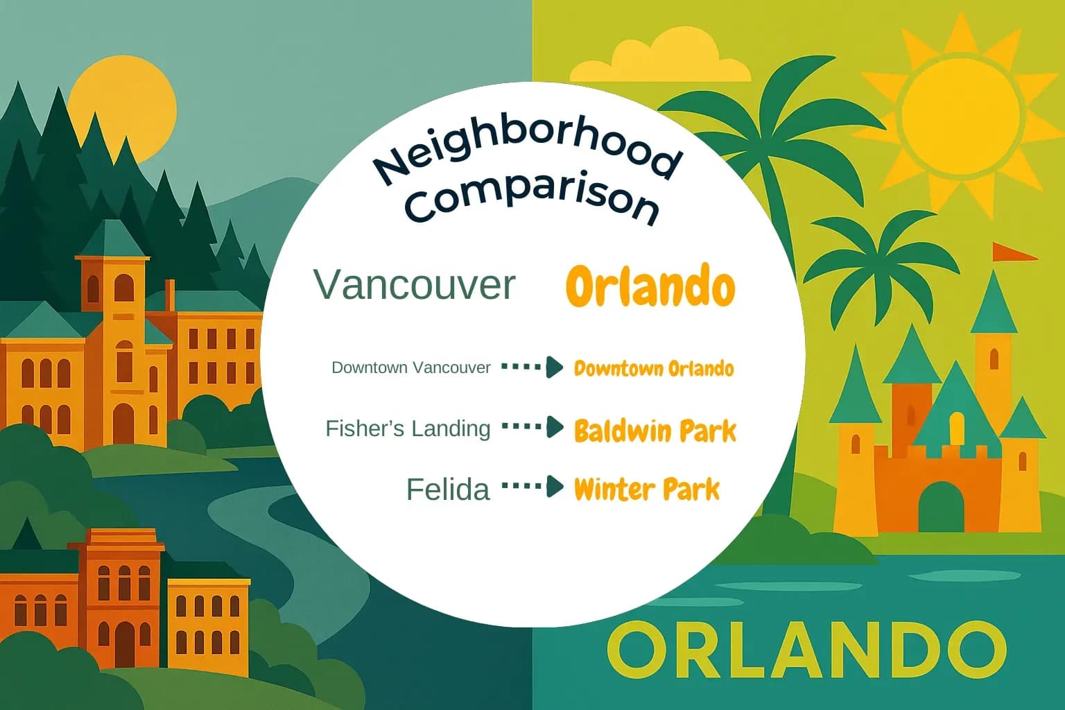 Vancouver vs Orlando Neighborhood Comparison