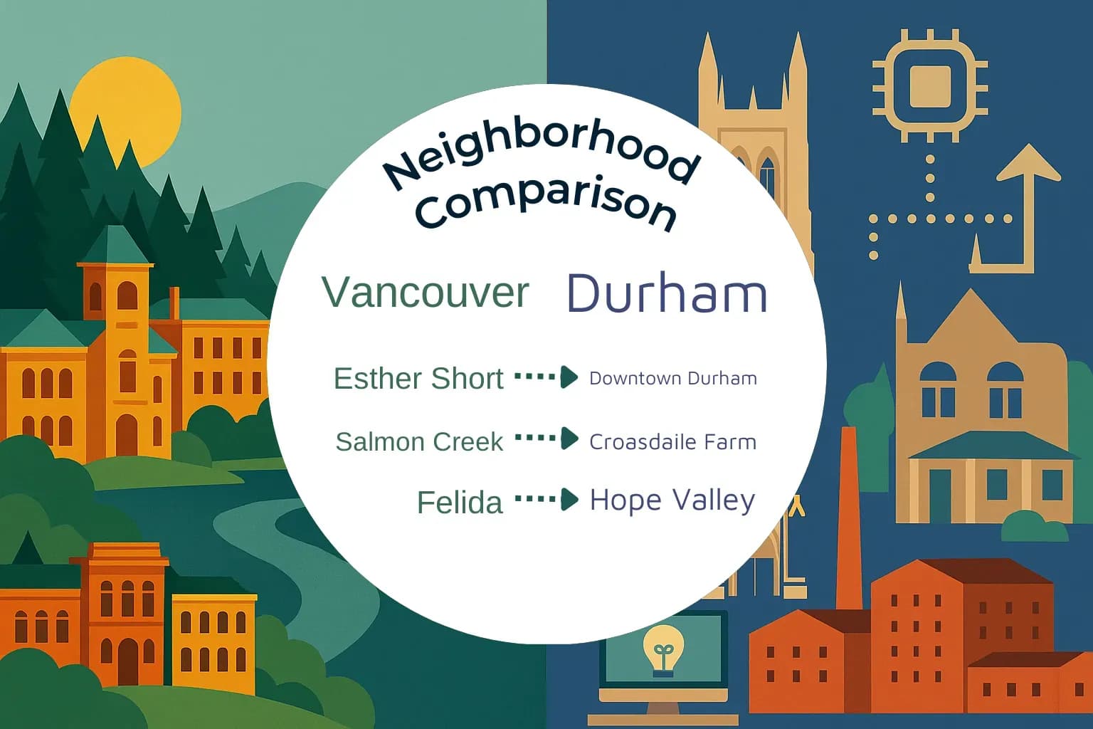 Vancouver vs Durham Neighborhood Comparison