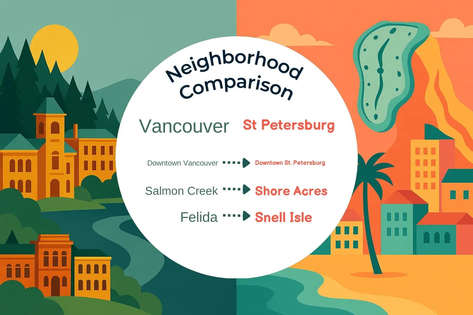 Vancouver vs St. Petersburg Neighborhood Comparison