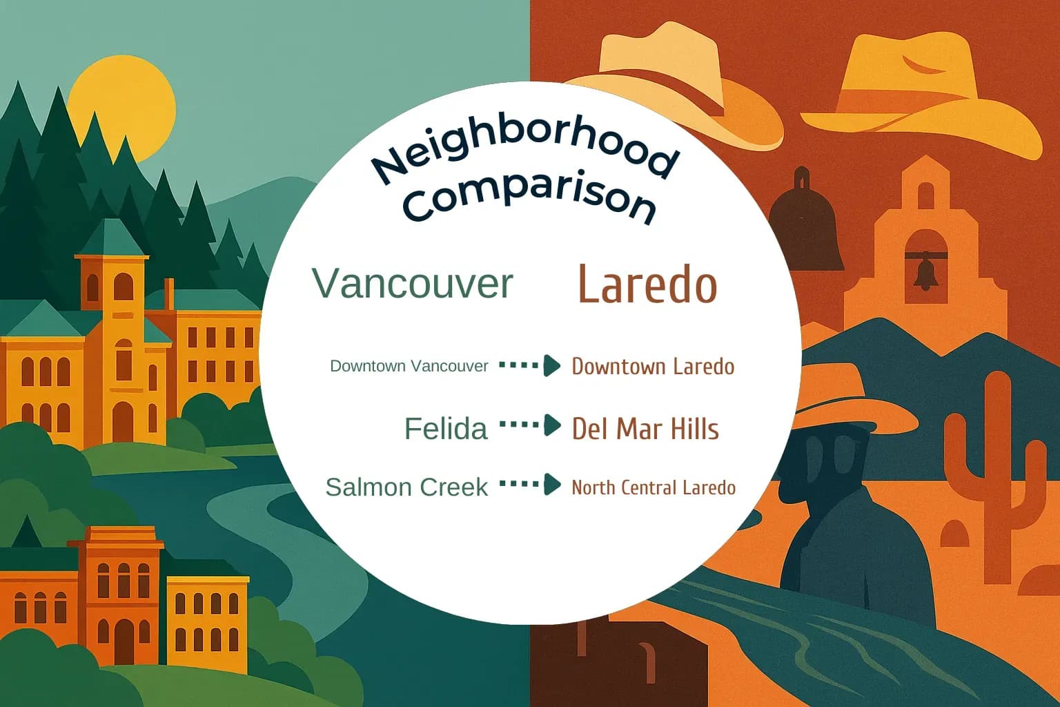 Vancouver vs Laredo Neighborhood Comparison