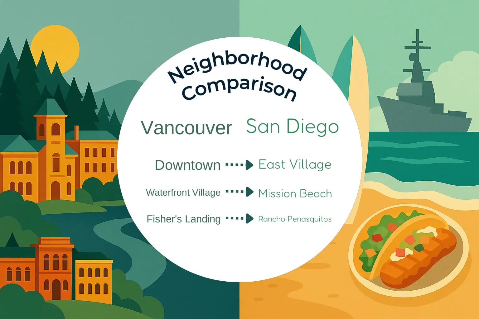 Vancouver vs San Diego Neighborhood Comparison