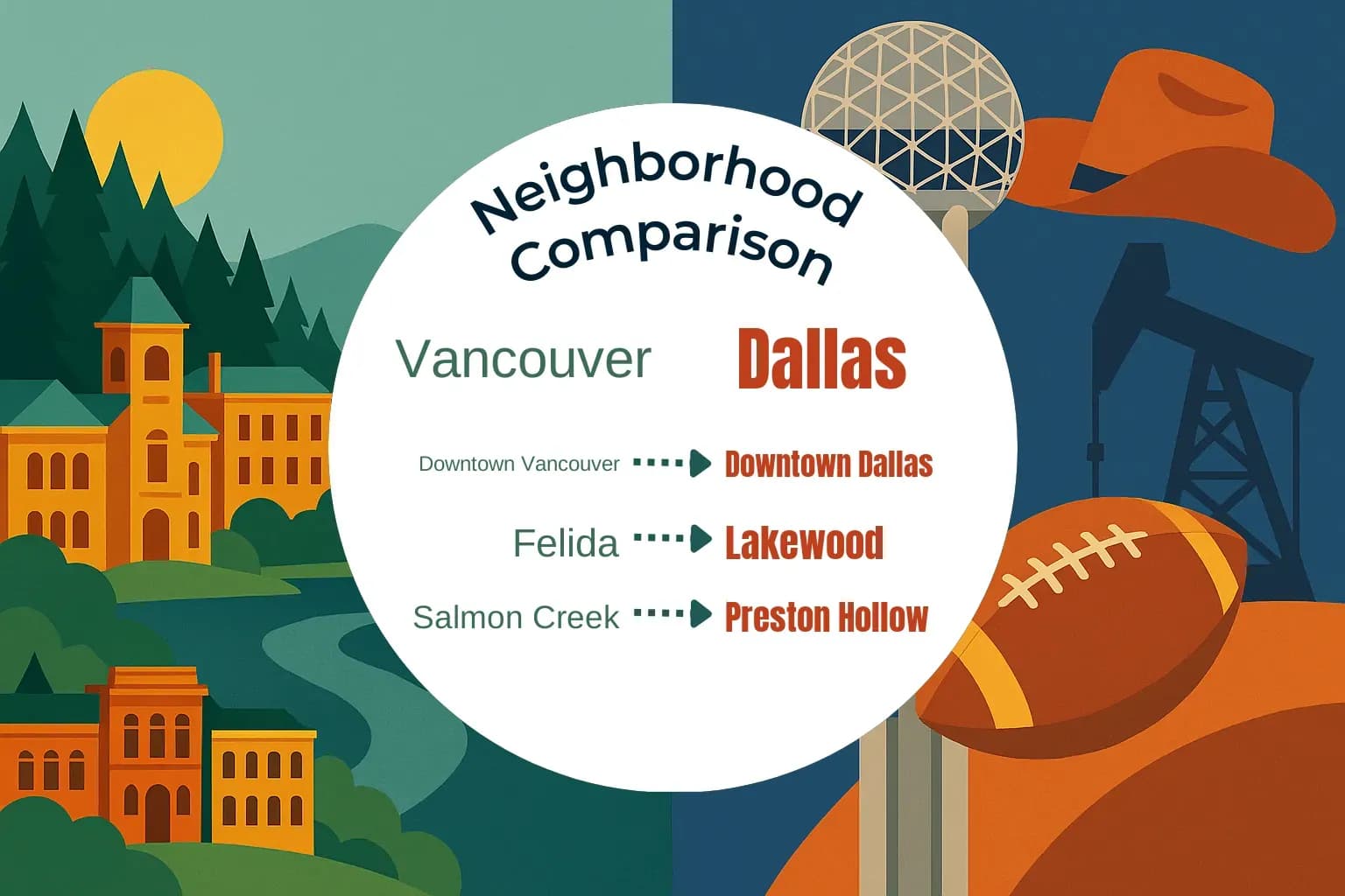 Vancouver vs Dallas Neighborhood Comparison