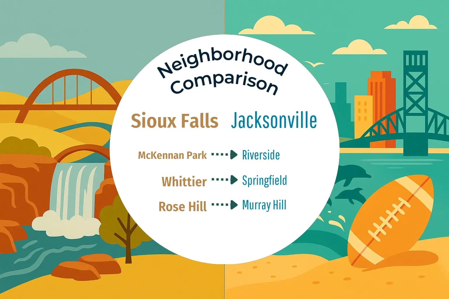 Sioux Falls vs Jacksonville Neighborhood Comparison