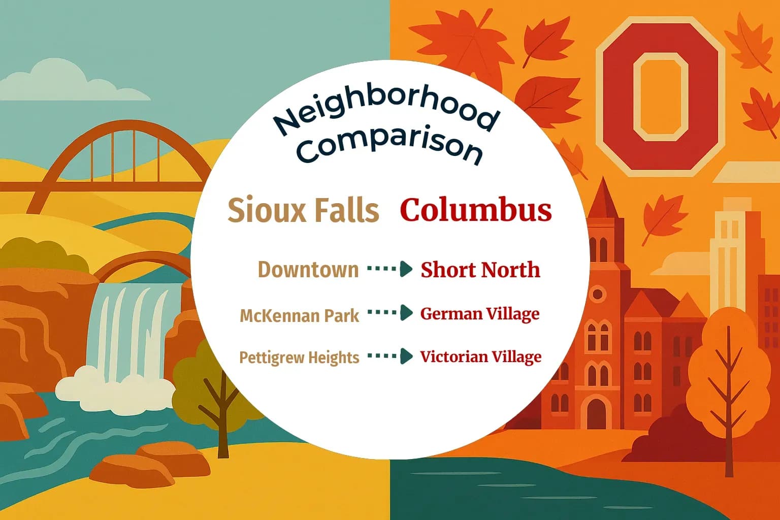 Sioux Falls vs Columbus Neighborhood Comparison