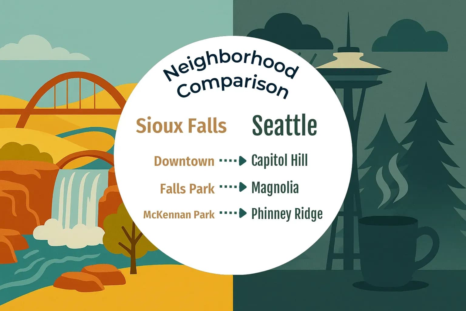 Sioux Falls vs Seattle Neighborhood Comparison