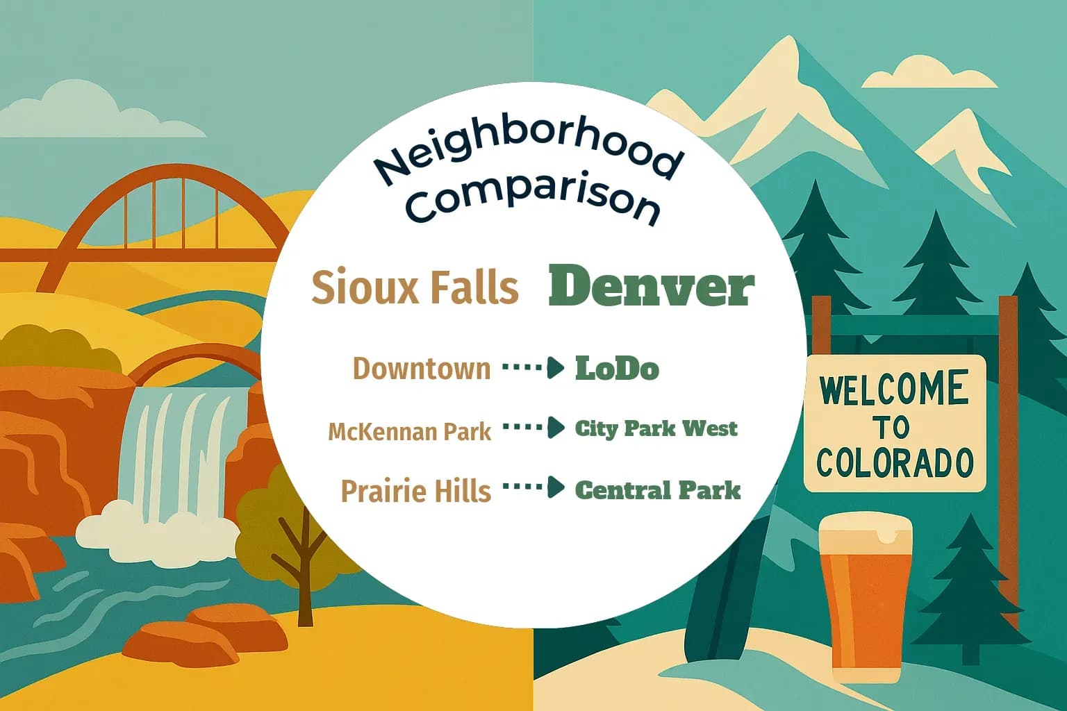Sioux Falls vs Denver Neighborhood Comparison