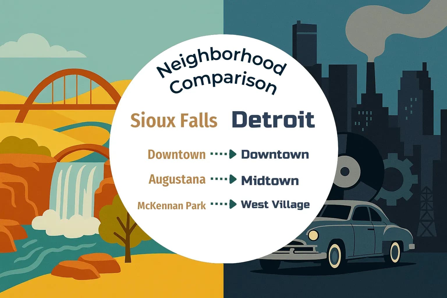 Sioux Falls vs Detroit Neighborhood Comparison