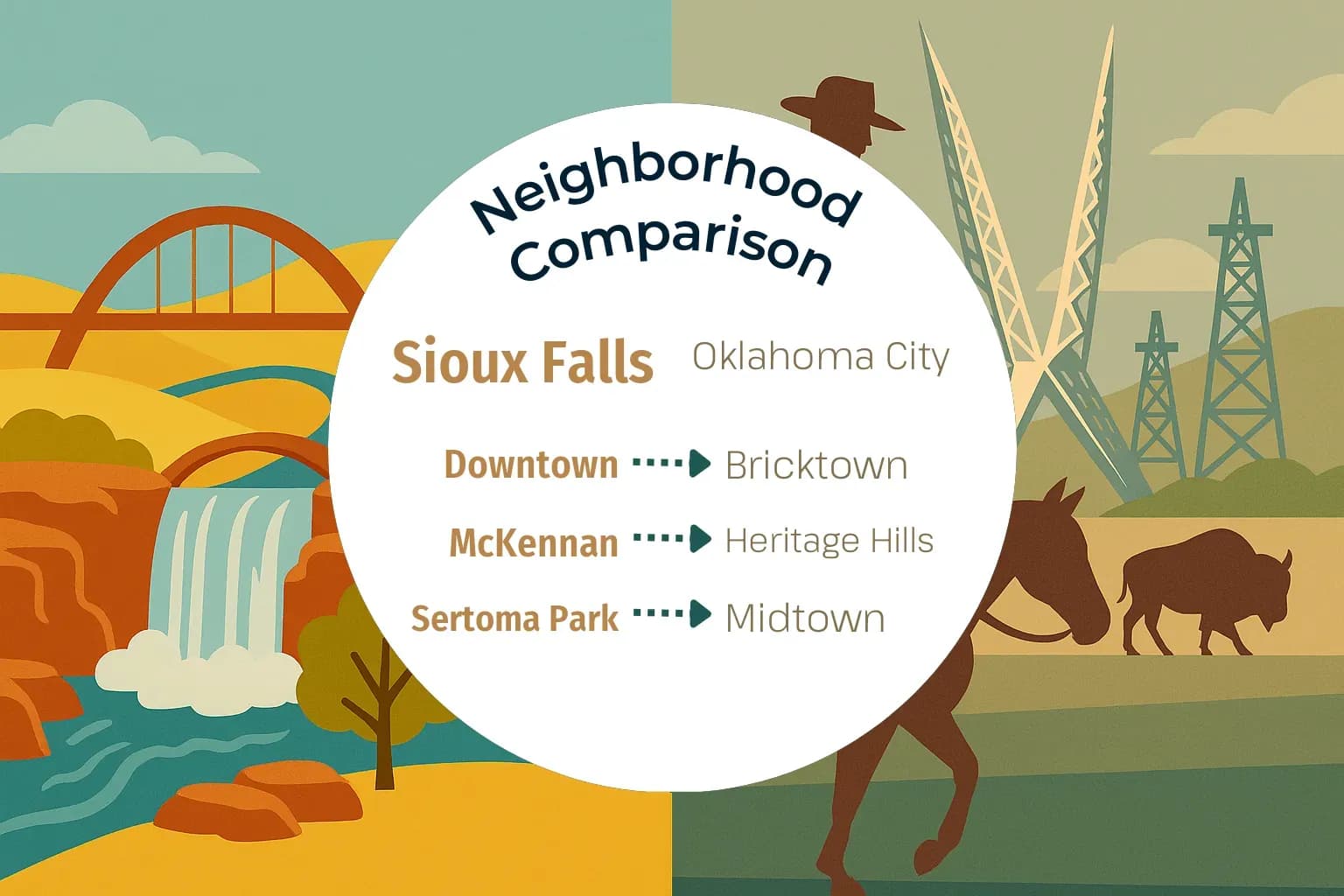 Sioux Falls vs Oklahoma City Neighborhood Comparison