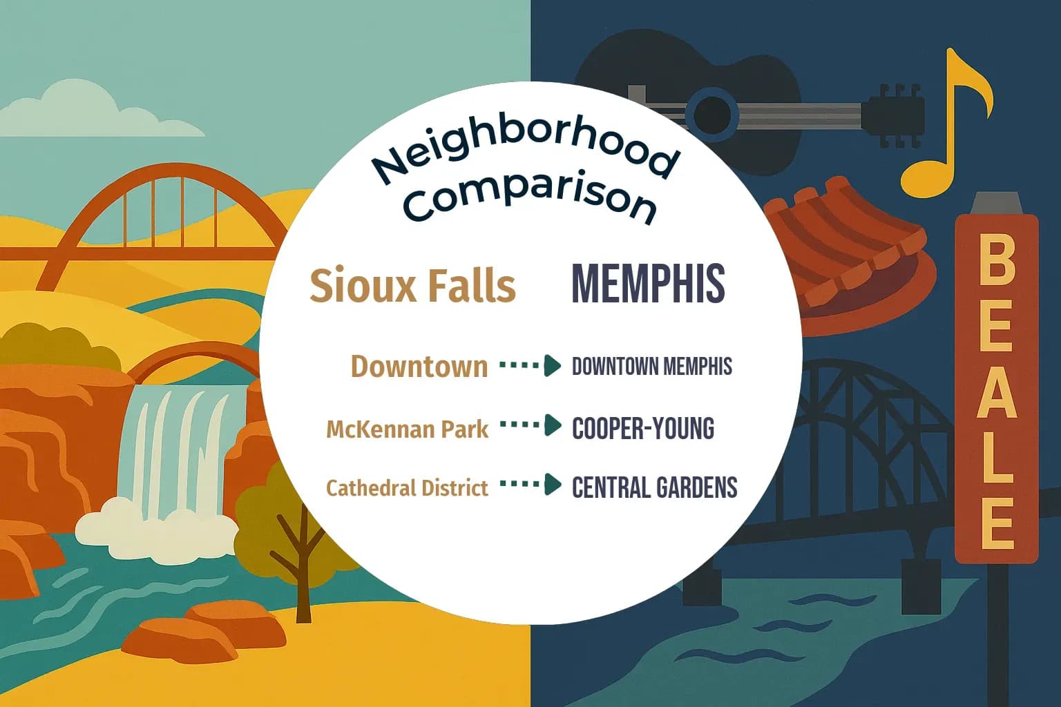 Sioux Falls vs Memphis Neighborhood Comparison