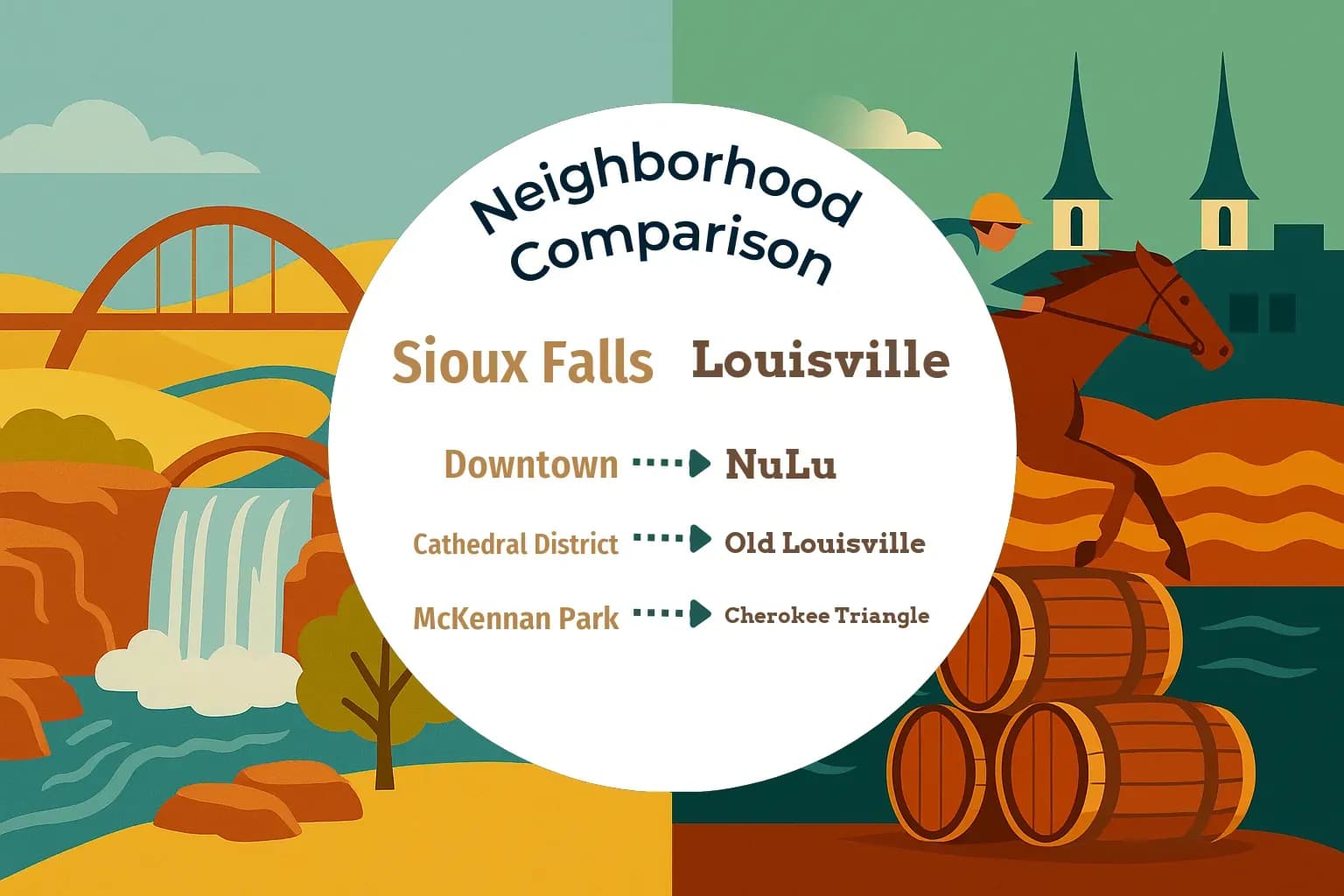 Sioux Falls vs Louisville Neighborhood Comparison